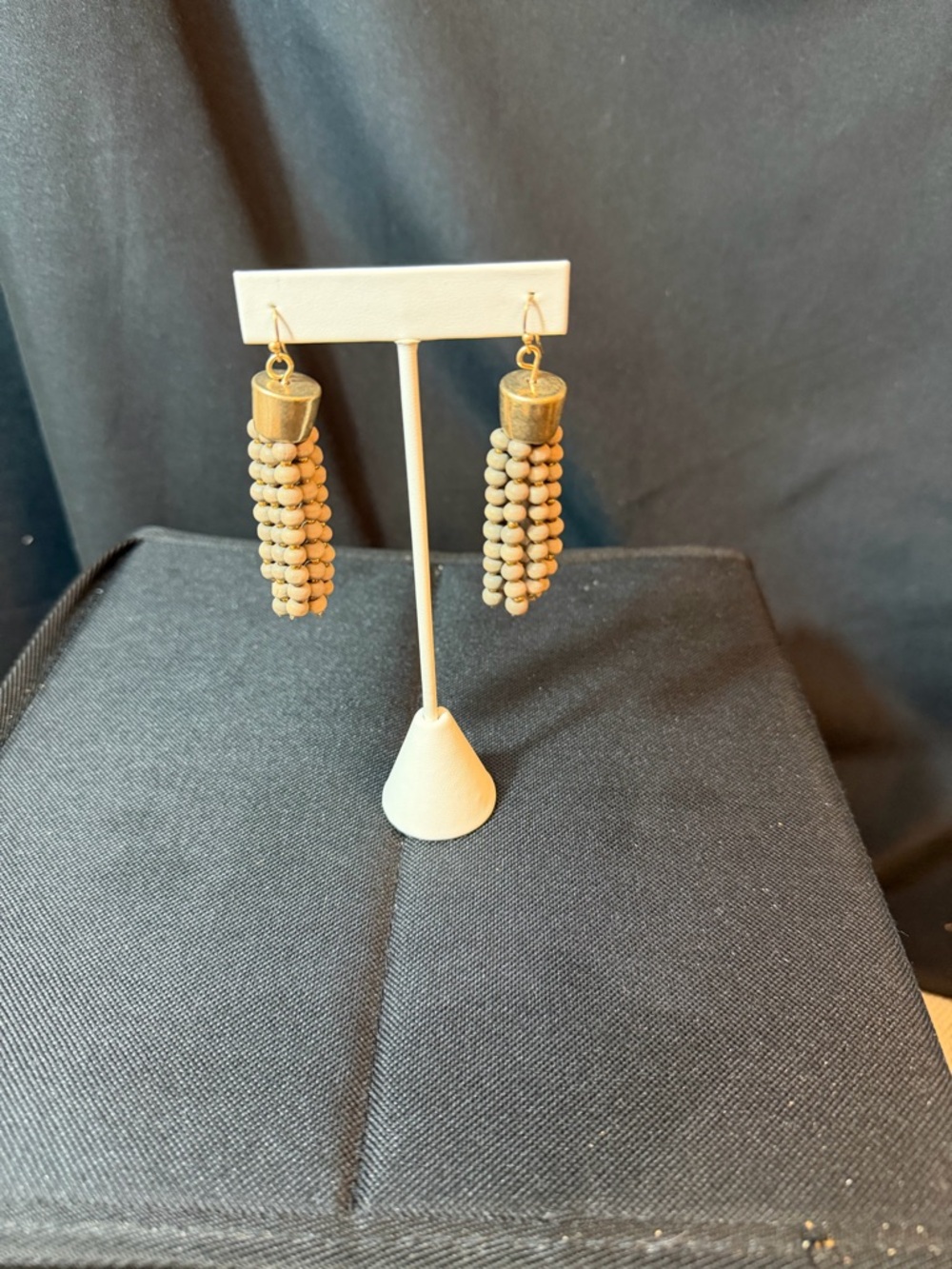 Beautiful Fashion Earrings. Brown Neutral Color. Brand new.